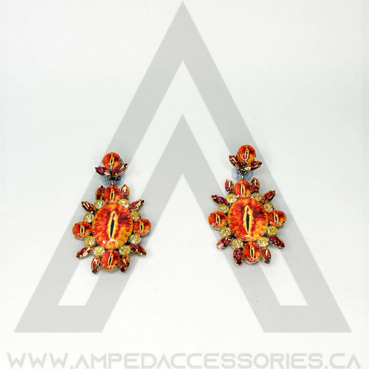 Bronzed Orange Earrings