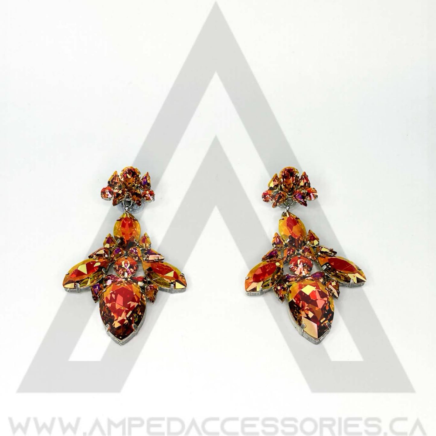 Bronzed Orange Earrings