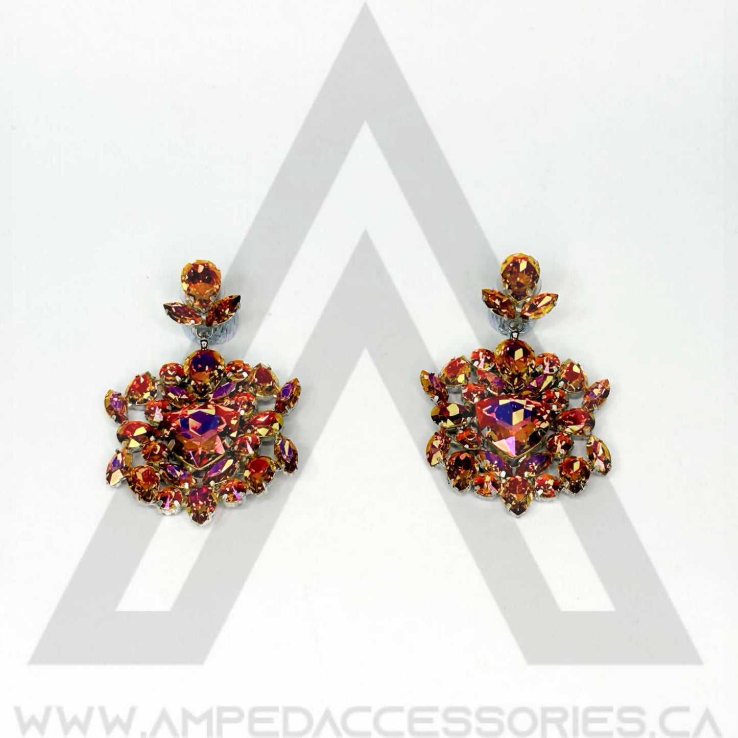 Bronzed Orange Earrings