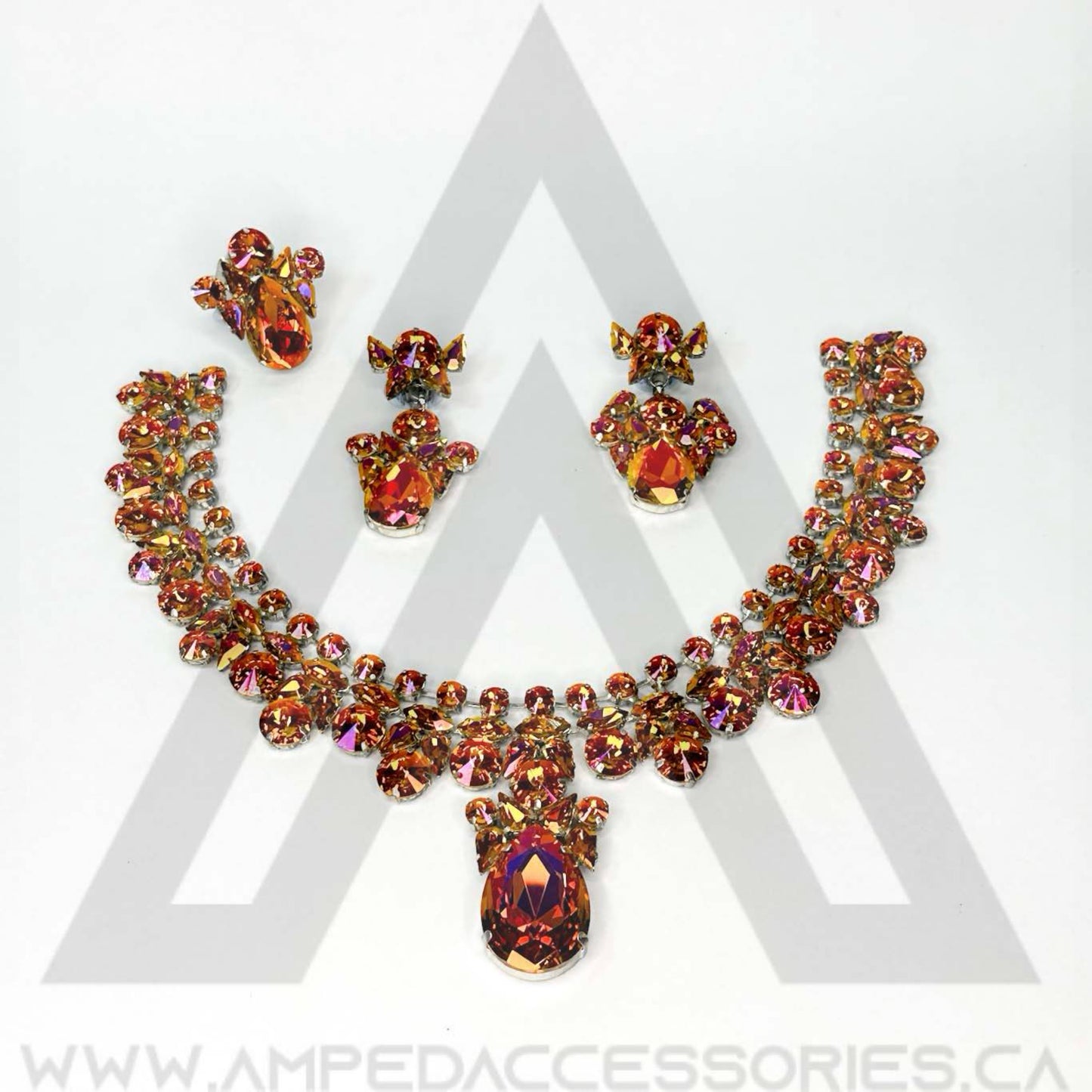 Bronzed Orange Necklace Sets