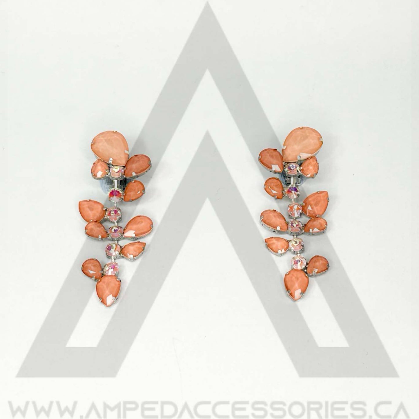 Peach & Rose Gold Earrings