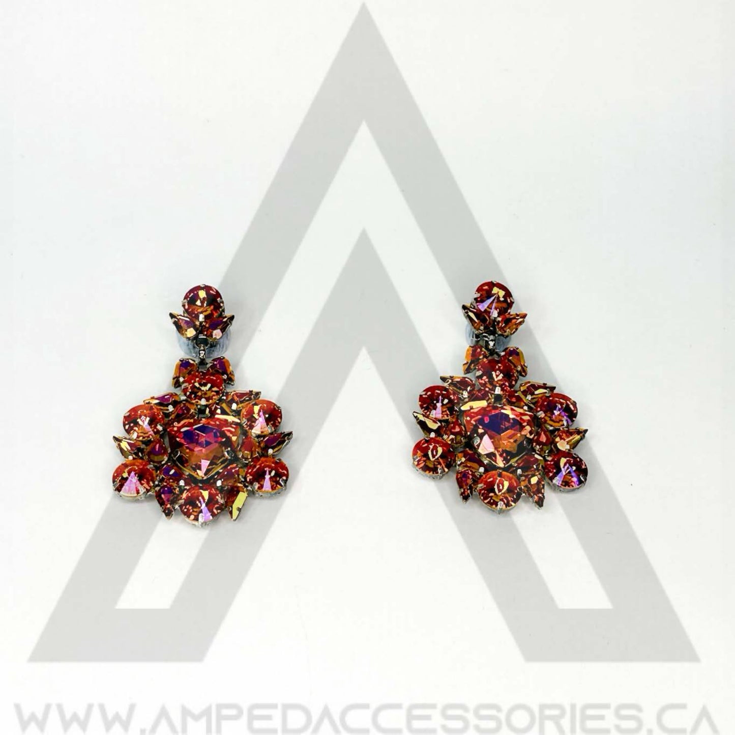 Bronzed Orange Earrings