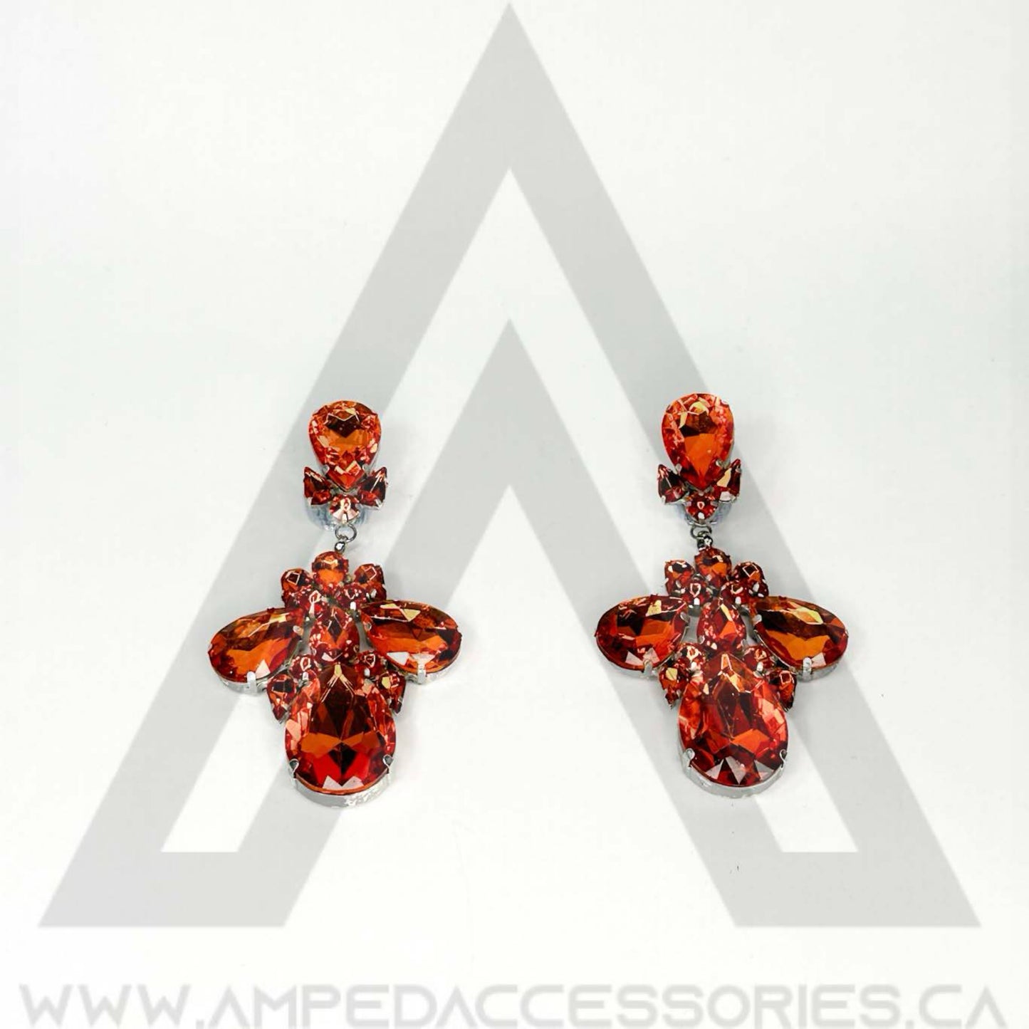 Bronzed Orange Earrings