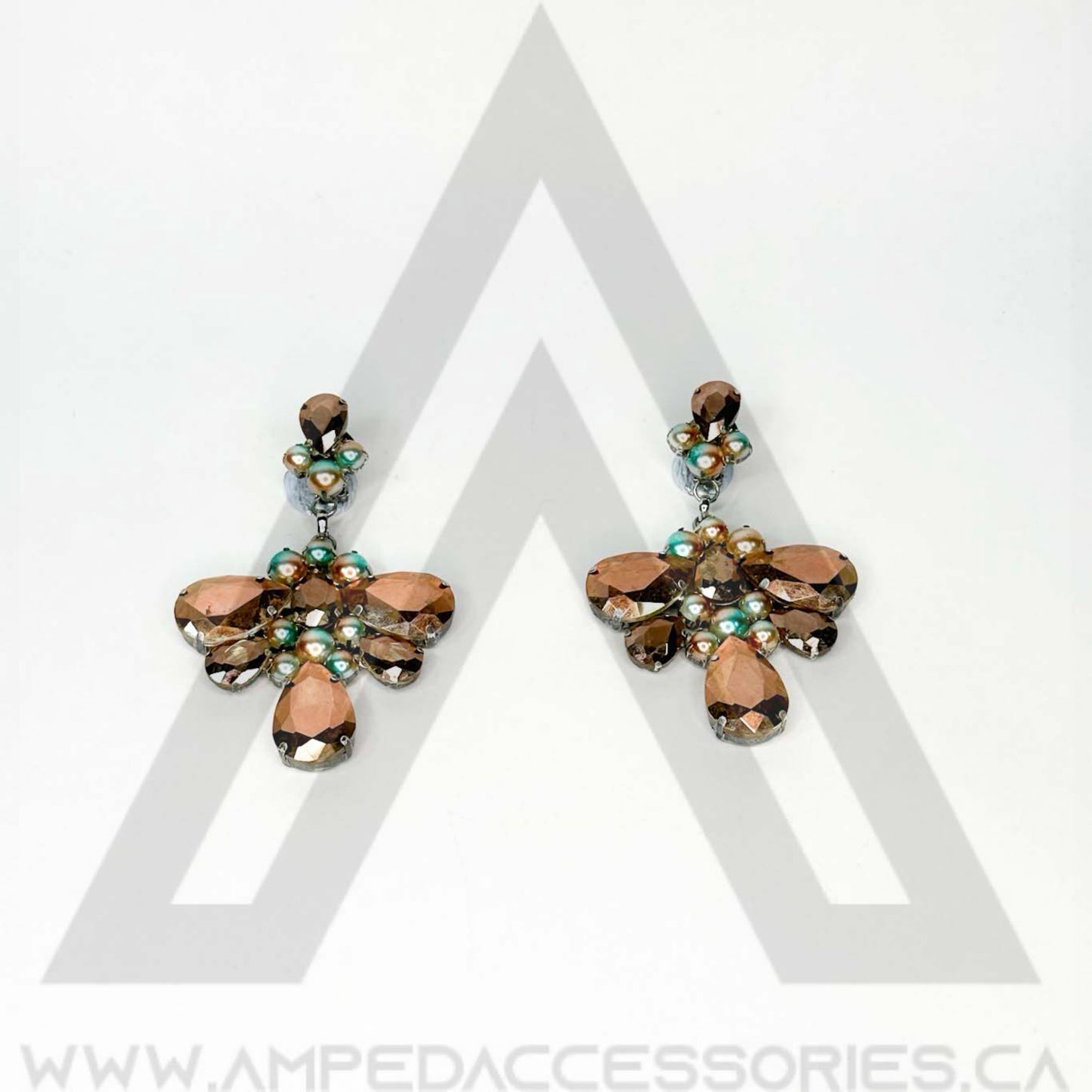 Peach & Rose Gold Earrings