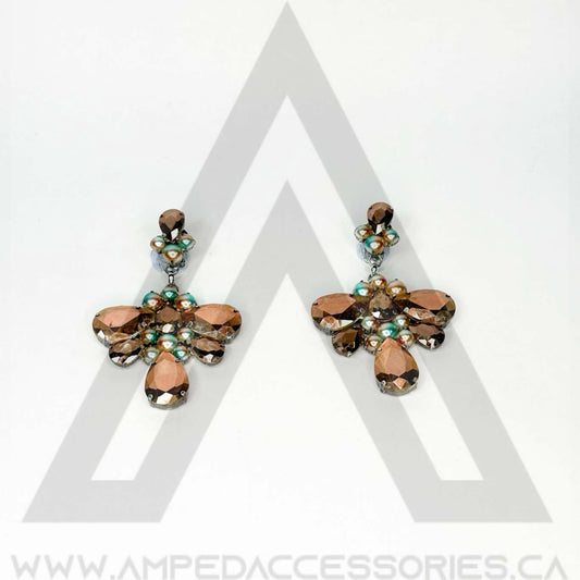 Peach & Rose Gold Earrings
