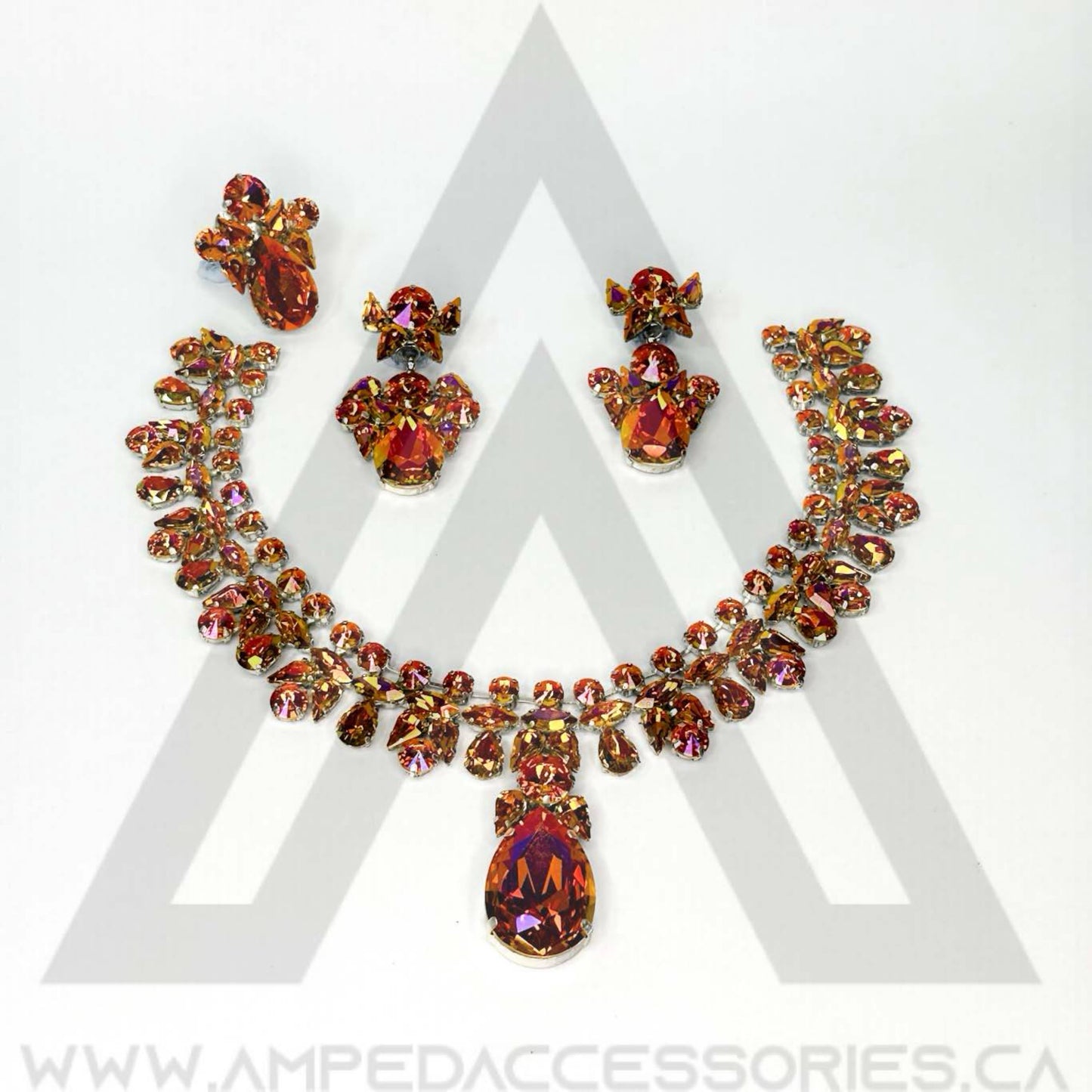 Bronzed Orange Necklace Sets