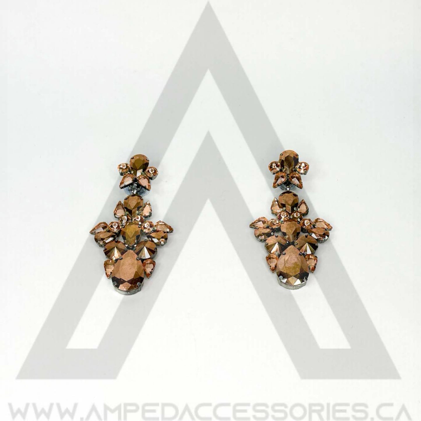 Peach & Rose Gold Earrings