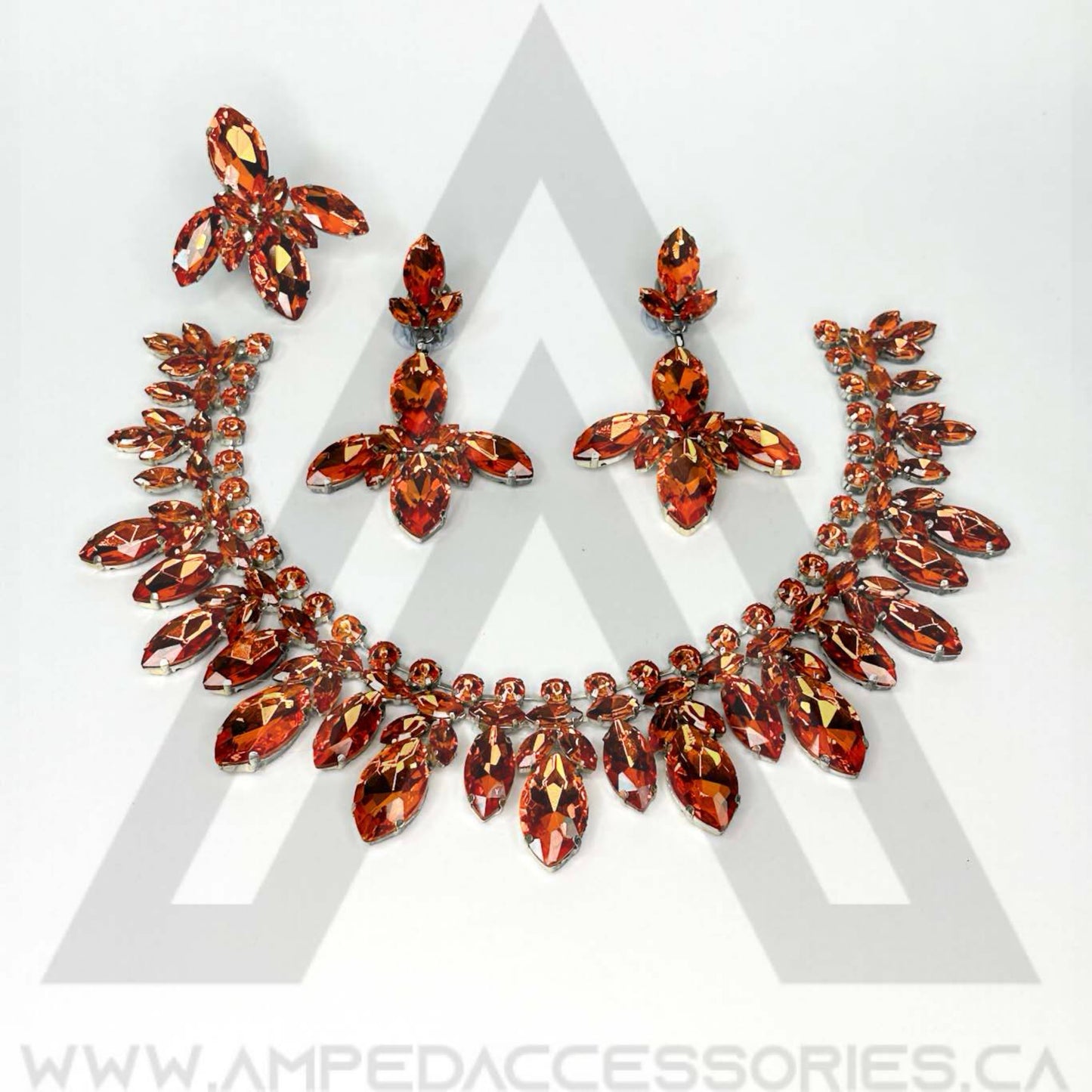 Bronzed Orange Necklace Sets