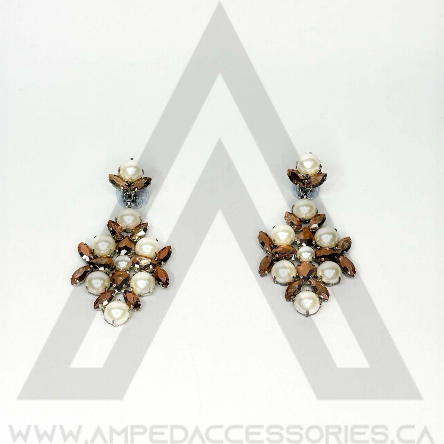 Peach & Rose Gold Earrings