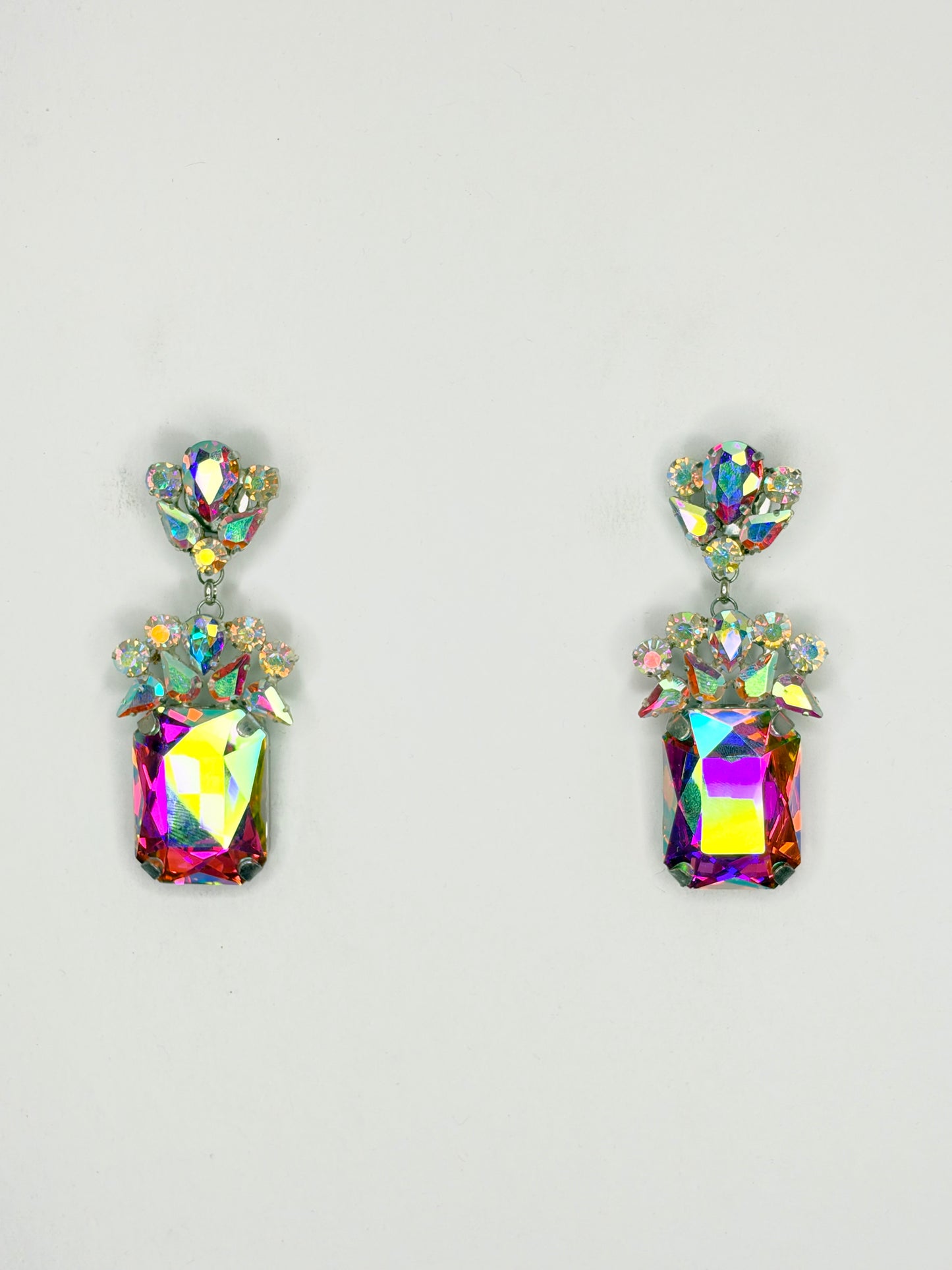 NEW Large Stone Cocktail Earrings (Multiple Colors Available)